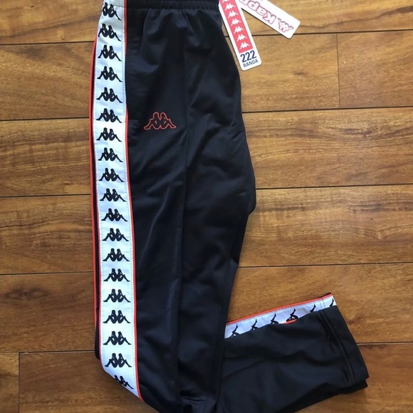 kappa track pants slim fit